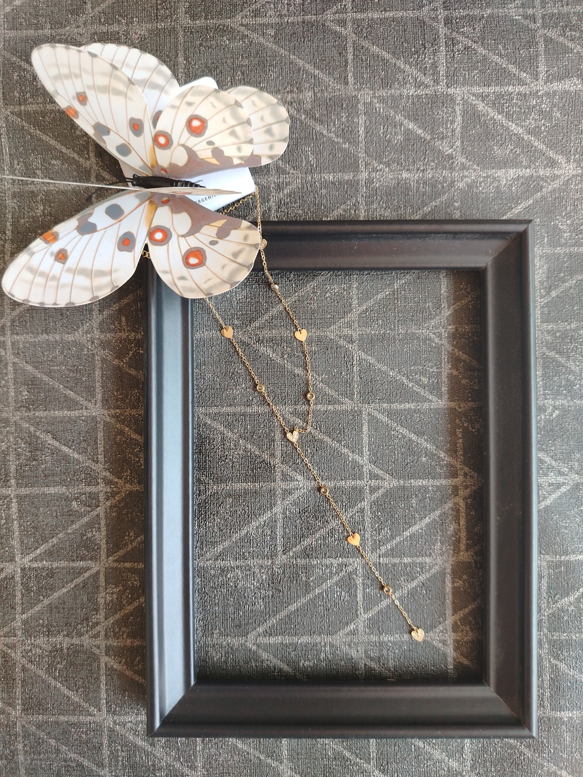 Collana Cuori e Perle Lariat