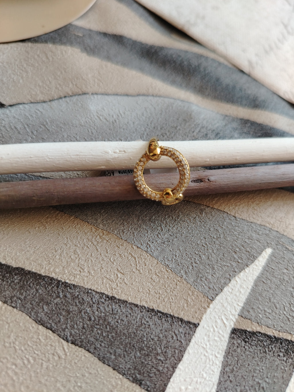 Anello Cerchio Dorato Regolabile