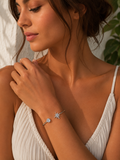 Bracciale Rigido Stelle Zirconi