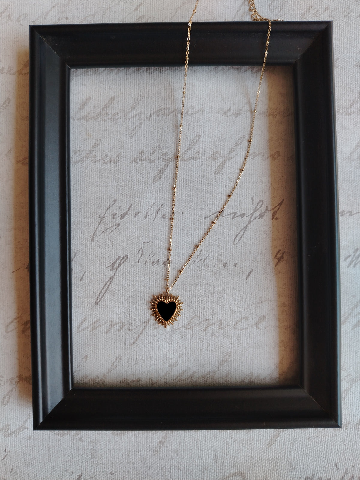 Collana Cuore Nero